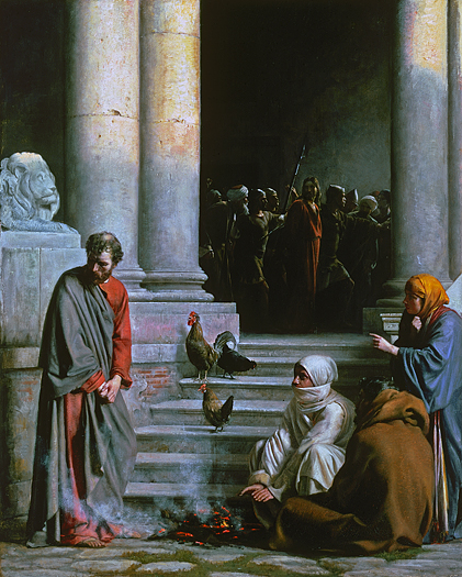 Peter's Denial by Carl Bloch