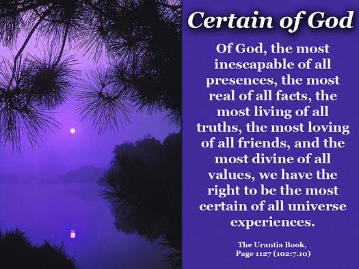 Certain of God - Quote of the Day - God