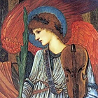 A Musical Angel by Sir Edward Coley Burne Jones