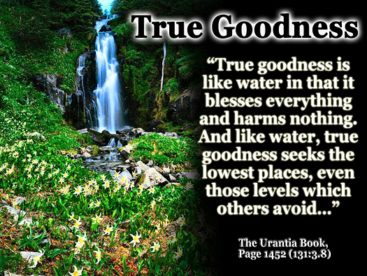 True Goodness  - Quote of the Day - water, goodness