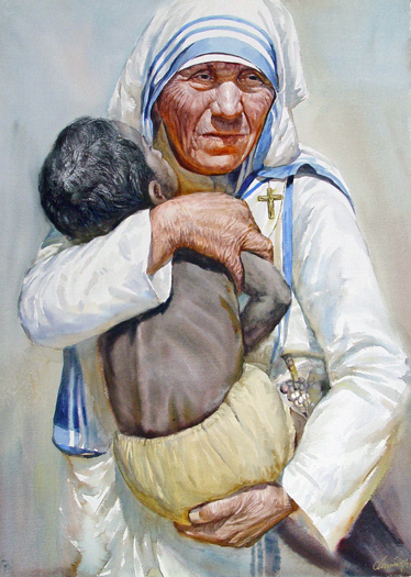 Mother Theresa by Chunming Yu