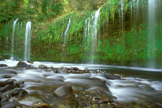 Mossbrae Falls, California by Don Paulson
