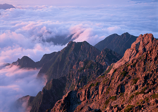 Clouds And Mountain with mist