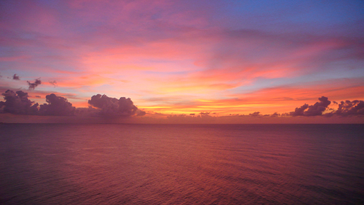 Ocean from the Two Lovers Point in Guam
