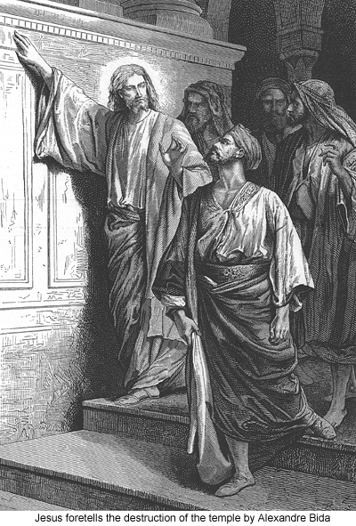 Jesus foretells the destruction of the temple by Alexandre Bida