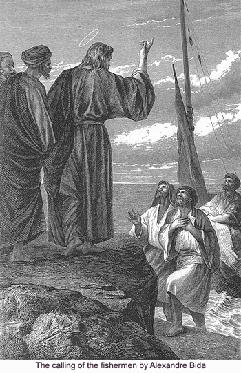 The calling of the fishermen by Alexandre Bida