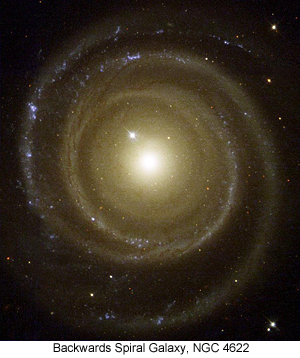 Backwards Spirial Galaxy, NGC 4622