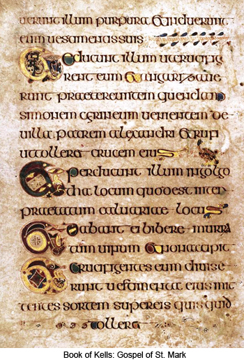 Gospel of St Mark - Book of Kells