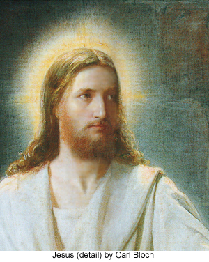Christ in Emmaus (detail) by Carl Bloch
