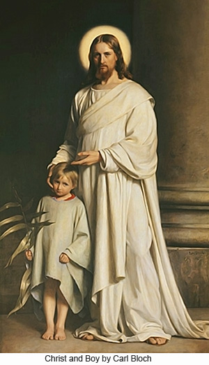 Christ and Boy by Carl Bloch