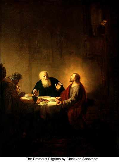 The Emmaus 
Pilgrims by Dirck van Santvoort