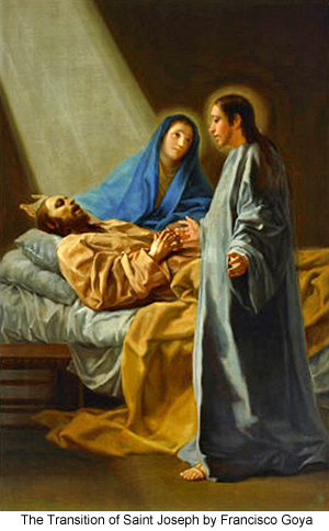 The Transition of Saint 
Joseph by Francisco Goya