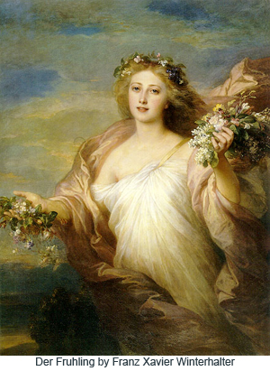 Der Fruhling by Franz Xavier Winterhalter