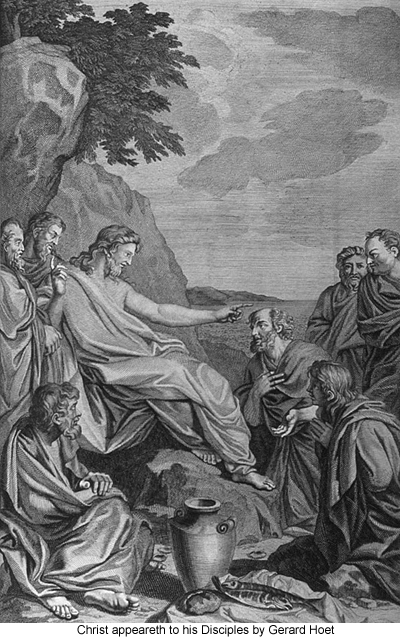 Christ appeareth to his Disciples by Gerard Hoet