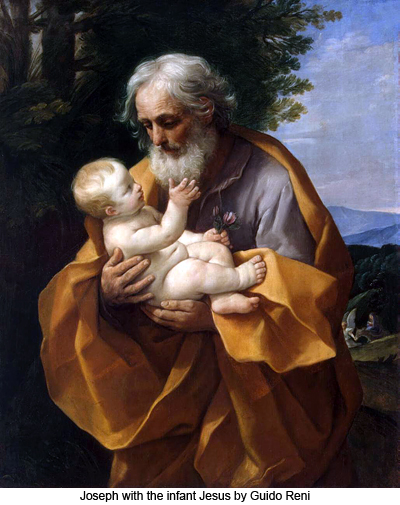 Joseph with the infant Jesus by 
Guido Reni