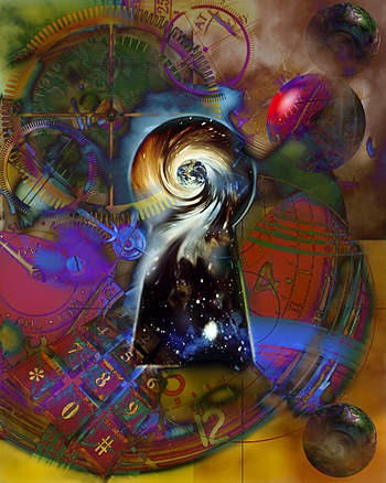 Swirling Keyhole Into the Next Dimension