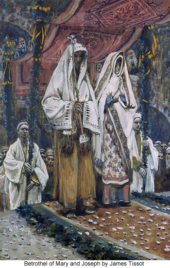 Betrothel of Mary and Joseph by James 
Tissot