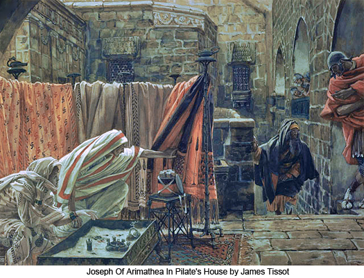 Joseph Of Arimathea In Pilates House by James Tissot
