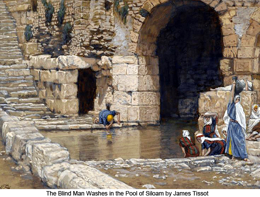 The Blind Man Washes In The Pool of Siloam by James Tissot
