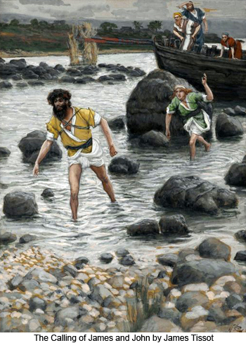 The Calling of James and John by James Tissot