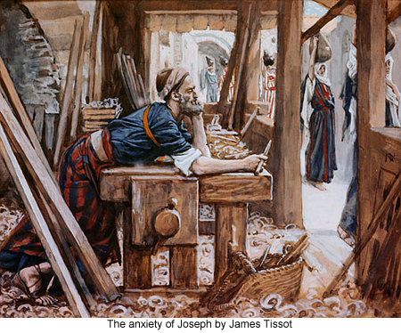 The anxiety of Joseph by James Tissot