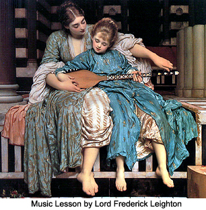 Music Lesson by Lord Frederick 
Leighton