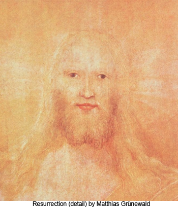Resurrection (detail) by Matthias Grunewald