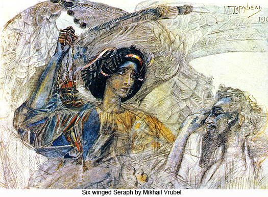 Six Winged Seraph by Mikhail Vrubel Six Winged Seraph by Mikhail Vrubel