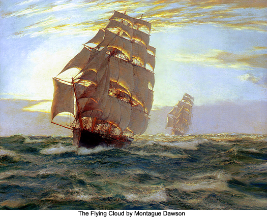 The Flying Cloud by Montague Dawson