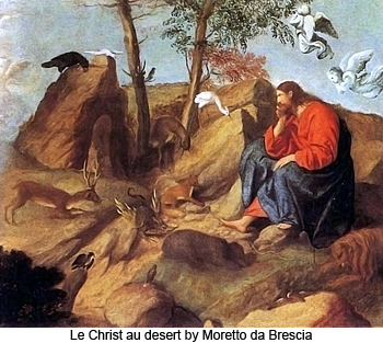 Le Christ au Desert by Moretto da Brescia