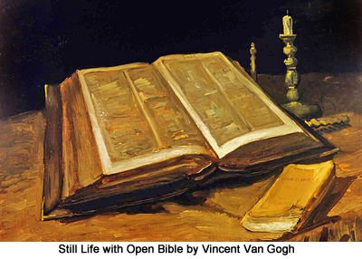 Still Life with Open Bible by Vincent Van Gogh