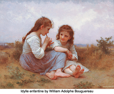 Idylle Enfantine by William Adolphe Bouguereau
