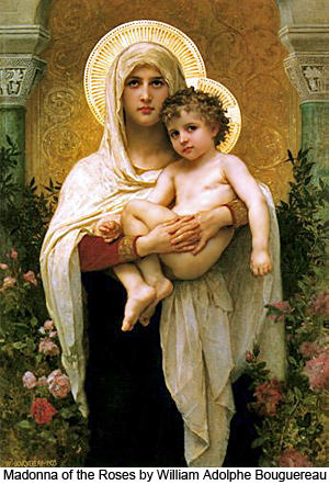 Madonna of the Roses by William Adolphe Bouguereau