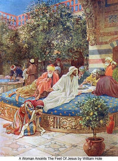 A Woman Anoints The Feet Of Jesus by William Hole