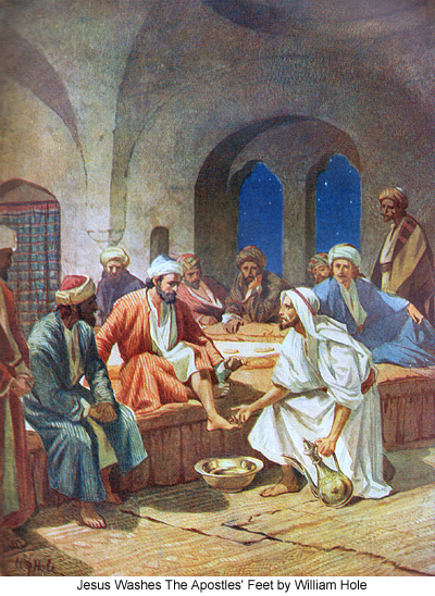 Jesus Washes the Apostles' Feet by William Hole