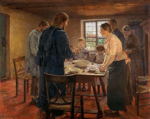 Le Christ chez les paysans by Fritz von Uhde