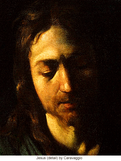 Jesus (detail) by Caravaggio