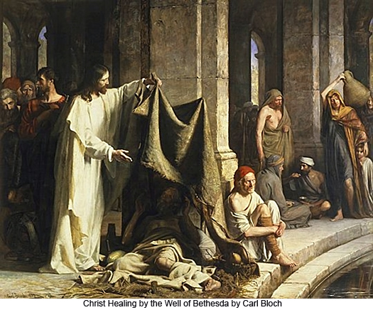 Christ Healing by the Well of Bethesda by Carl Bloch