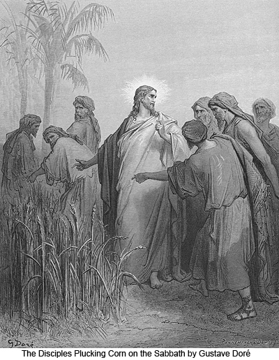 The Disciples Plucking Corn on the Sabbath by Gustave Doré