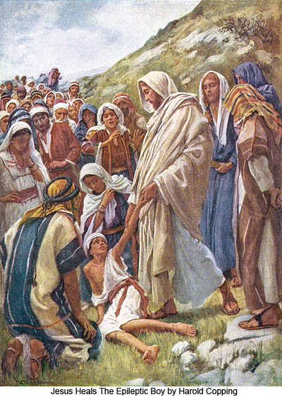 Jesus Heals the Epileptic Boy by Harold Copping