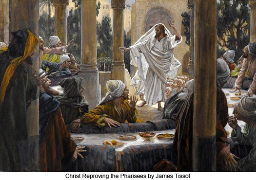 Christ Reproving the Pharisees by James Tissot