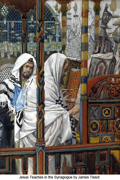 Jesus Teaching in the Synagogue by James Tissot