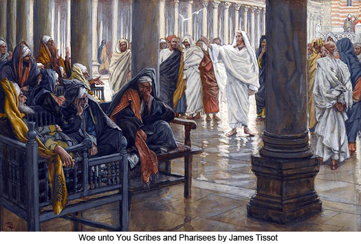 Woe Unto You Scribes and Pharisees by James Tissot
