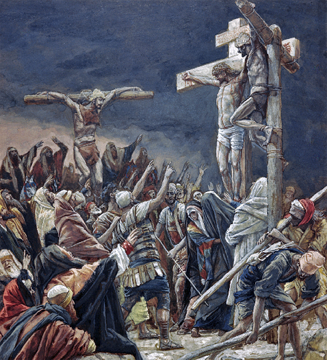 Pardoning of the Penitent Thief by James Tissot