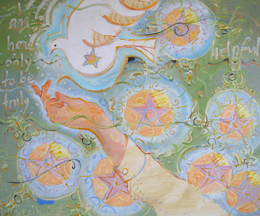 Dove In Hand by M Rees Marlatt