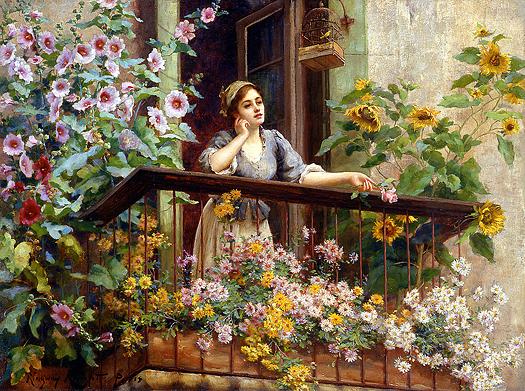 A Pensive Moment by Daniel Ridgway Knight